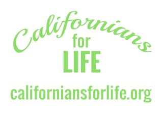 Californians for Life Logo with website address