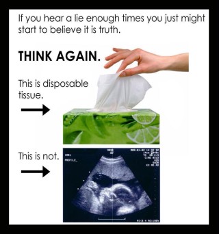 tissue or a baby